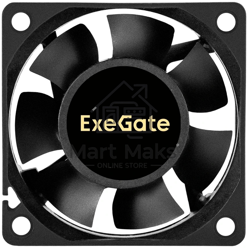 Вентилятор корпусной ExeGate EX06025S2P-5, 60 мм, 3500 об/мин, 25 дБ, 2-pin, без подсветки
