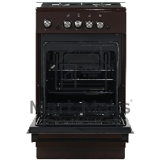 Плита газовая De Luxe 5040.32Г (КР) ЧР 014 коричневый, конфорок 4 шт, духовка 46 л, 50 см x 85 см x 50 см