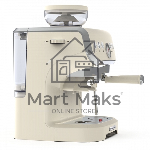 Кофейная станция BQ CM5000 бежевый, исп. кофе - зерновой/молотый, 2 л, 1560 Вт, 15 бар