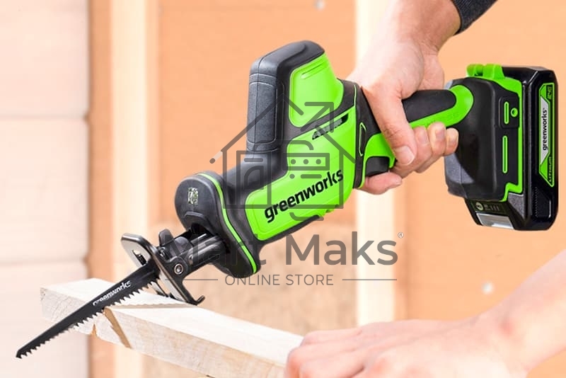 Пила сабельная аккумуляторная GreenWorks GPT-CRS-25, 24V, бесщеточная, без АКБ и ЗУ (1200507)