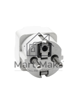 Адаптер сетевой универсальный OXION 220В, 16А, пластик PC, медь, OX-SKTADP220PBAG