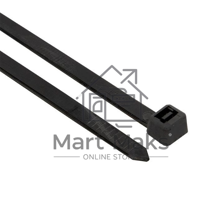 Хомут кабельный 4.8х300 нейл. черный (уп.100шт) EKF plc-cb-4.8x300