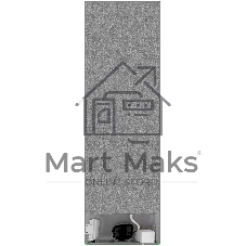 Холодильник DeLonghi DCS 19NFI IS DAMIANO серый двухкамерный 230/100л морозилка снизу, No Frost