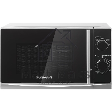 Микроволновая печь home HMM207ES черный/серебристый, 20 л, 700 Вт, переключатели - поворотный механизм