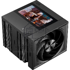 Кулер для процессора PCCooler RZ820 Display BK (290W, 4-pin PWM, LED, 169mm, Al/Cu, 8x6mm, 1x140mm + 1x150mm, 71.9/78.7CFM, 27.1/35.8dBA, 1500/2500RPM, S: 1851/1700/1200/115X/20XX, AM5/AM4, black)