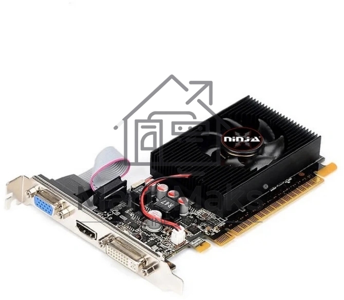 Видеокарта Ninja (Sinotex) AMD Radeon R5 230 (160SP) 2GB DDR3 64BIT DVI HDMI CRT