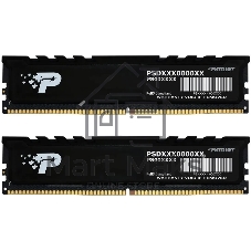 Оперативная память Patriot Signature Premium, DDR5, 32Gb (2x16 Gb), 5600 MHz, CL46, DIMM, радиатор, черный