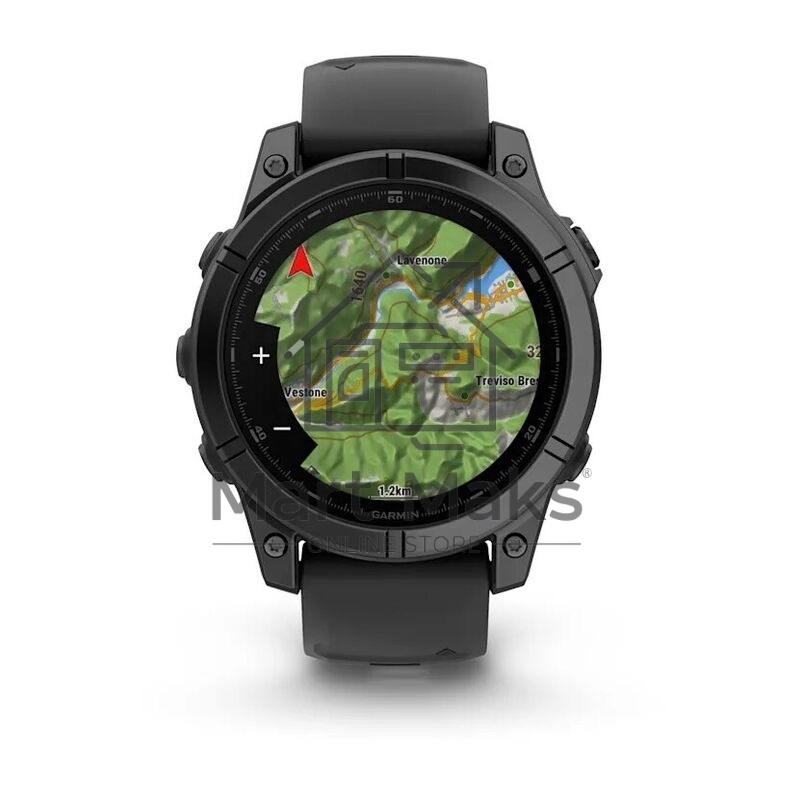 Смарт-часы Garmin Fenix E AMOLED темно-серый, черный 47мм