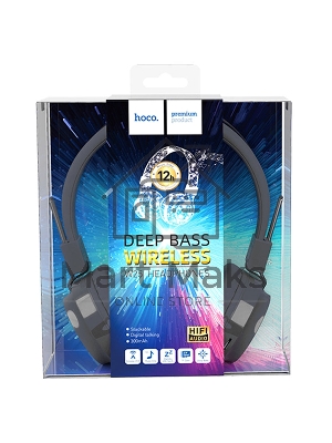 Гарнитура беспроводная полноразмерная HOCO W25, серый