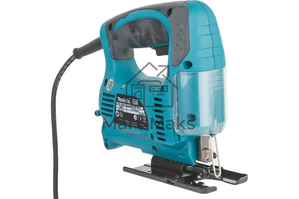 Лобзик Makita 4326 Лобзик,в\рук, 450Вт,3100об\м,ход-18мм,рез-65мм,1.8кг,кор