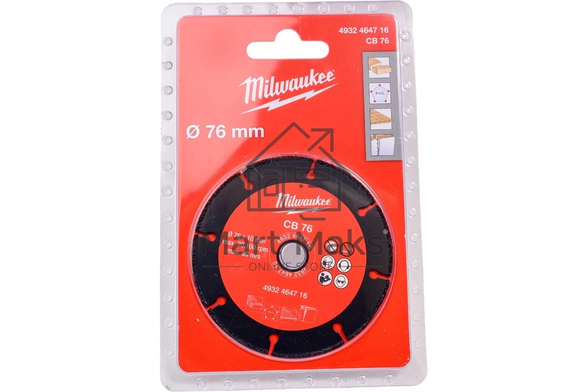Диск пильный Milwaukee 76мм (4932464716)