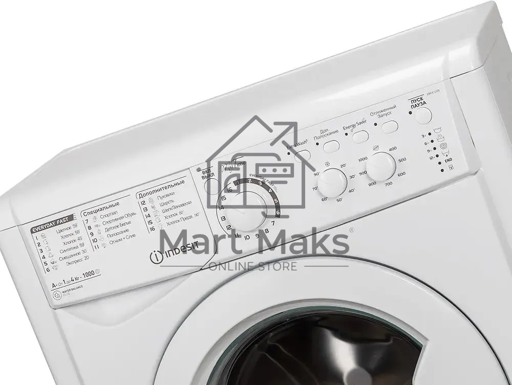 Стиральная машина Indesit EWUC 4105 CIS белый, загрузка фронтальная 4 кг, 1000 об/мин., класс: А
