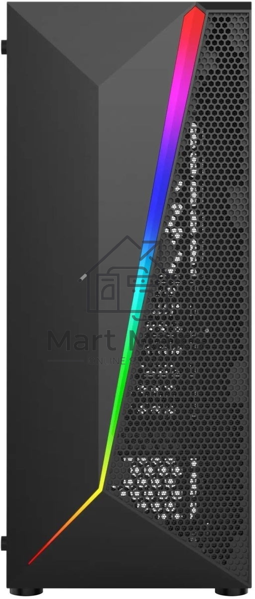 Компьютерный корпус Bloody BD-CC106 черный без БП ATX 8x120mm 1xUSB2.0 1xUSB3.0 audio bott PSU