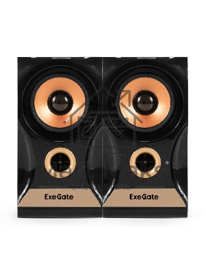 Акустическая система 2.0 ExeGate Maestro SPS-590 (Активная, питание 220В, 2х3Вт, 30-18000Гц, темное дерево, Color Box)