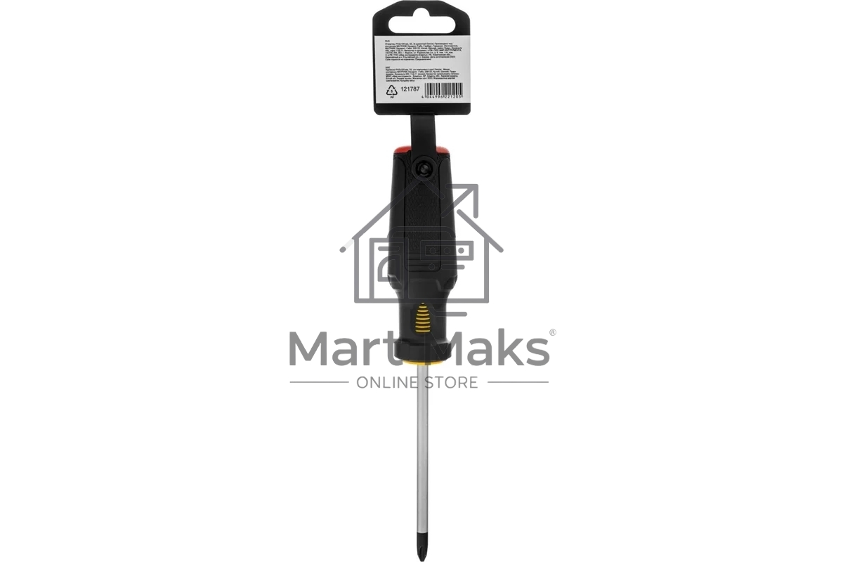 Отвертка Denzel PH2х100 мм, S2, 3к рукоятка