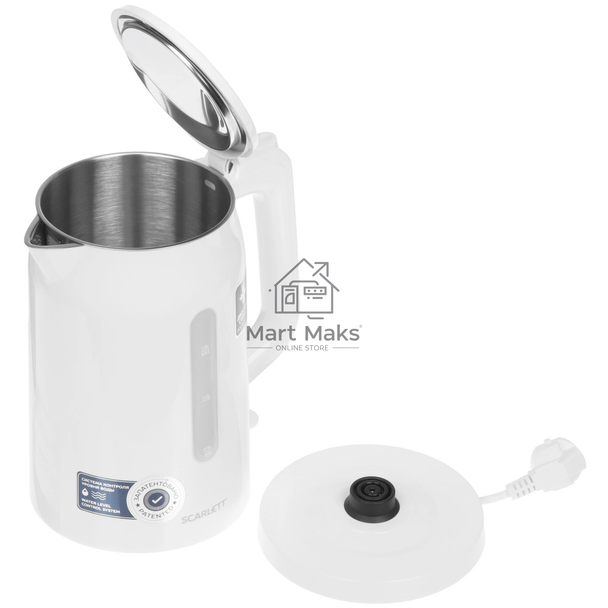 Чайник электрический Scarlett SC-EK21S31 белый