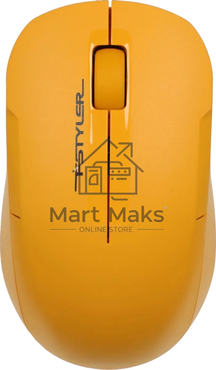 Мышь беспроводная A4Tech Fstyler FG15CS Air2 желтый, 1200 dpi, радиоканал, USB, кнопки - 3