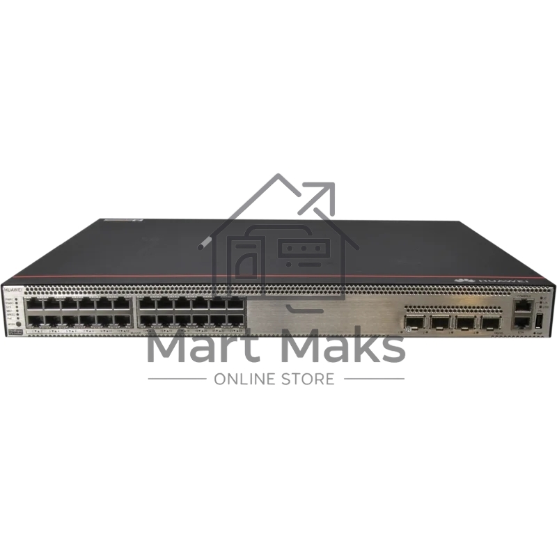 Коммутатор Huawei CloudEngine S5736-S24UM4XC, 24×MultiGE (100M–10G) PoE++ + 4×10G SFP+ + 1 слот расширения, управляемый