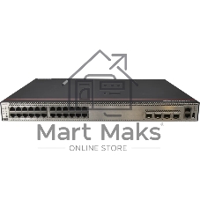 Коммутатор Huawei CloudEngine S5736-S24UM4XC, 24×MultiGE (100M–10G) PoE++ + 4×10G SFP+ + 1 слот расширения, управляемый