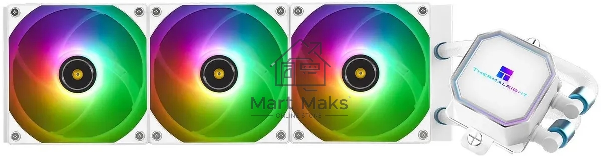 Система водяного охлаждения Thermalright Frozen Prism 360 ARGB Soc-AM5/AM4/1151/1200/2066/1700 белый 4-pin 27dB Al Ret (F-PRISM-360-WH-ARGB)