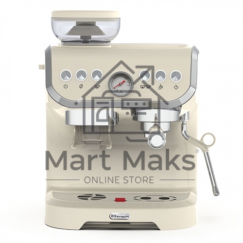 Кофейная станция BQ CM5000 бежевый, исп. кофе - зерновой/молотый, 2 л, 1560 Вт, 15 бар