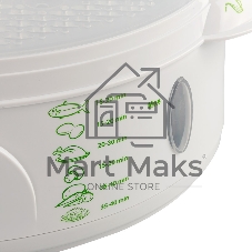 Пароварка электрическая Endever Vita-175, белый/зеленый