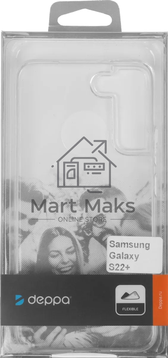 Чехол (клип-кейс) Deppa Gel для Samsung Galaxy S22+ прозрачный