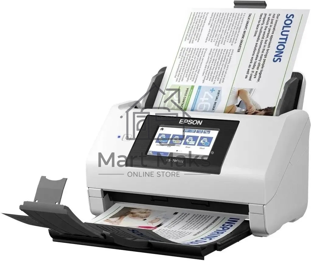 Сканер протяжный Epson WorkForce DS-790WN (B11B265401) A4 белый