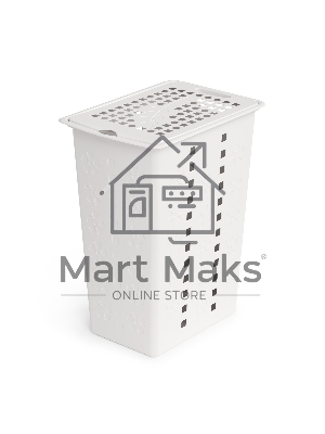 Корзина для белья Альтернатива Виолетта 30л М1967 белый