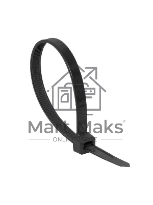 Хомут кабельный 4.8х300 нейл. черный (уп.100шт) EKF plc-cb-4.8x300