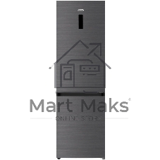 Холодильник DeLonghi DCS 19NFI IS DAMIANO серый двухкамерный 230/100л морозилка снизу, No Frost