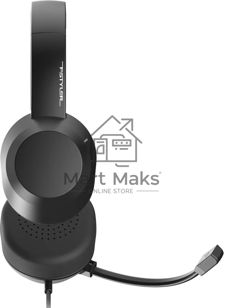Наушники с микрофоном A4Tech Fstyler FH150U черный 2м накладные USB оголовье (FH150U BLACK)