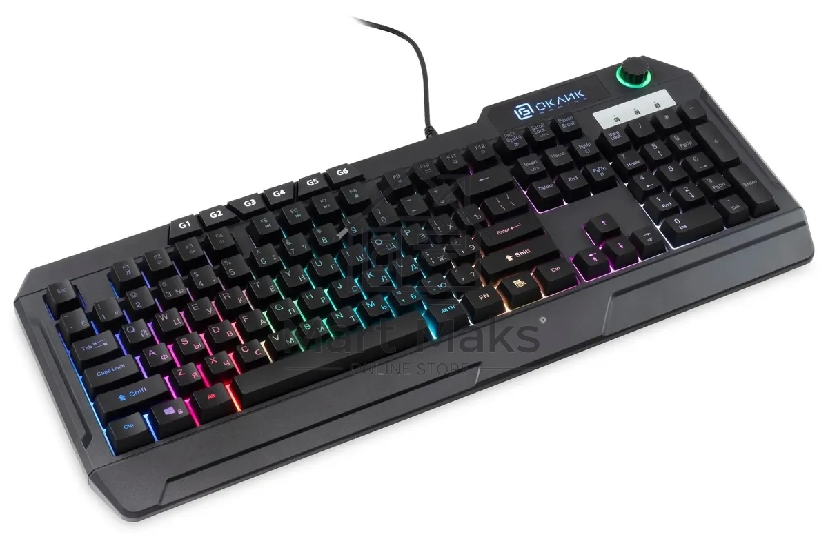 Клавиатура Oklick 715G (1680657) проводная, USB, черный