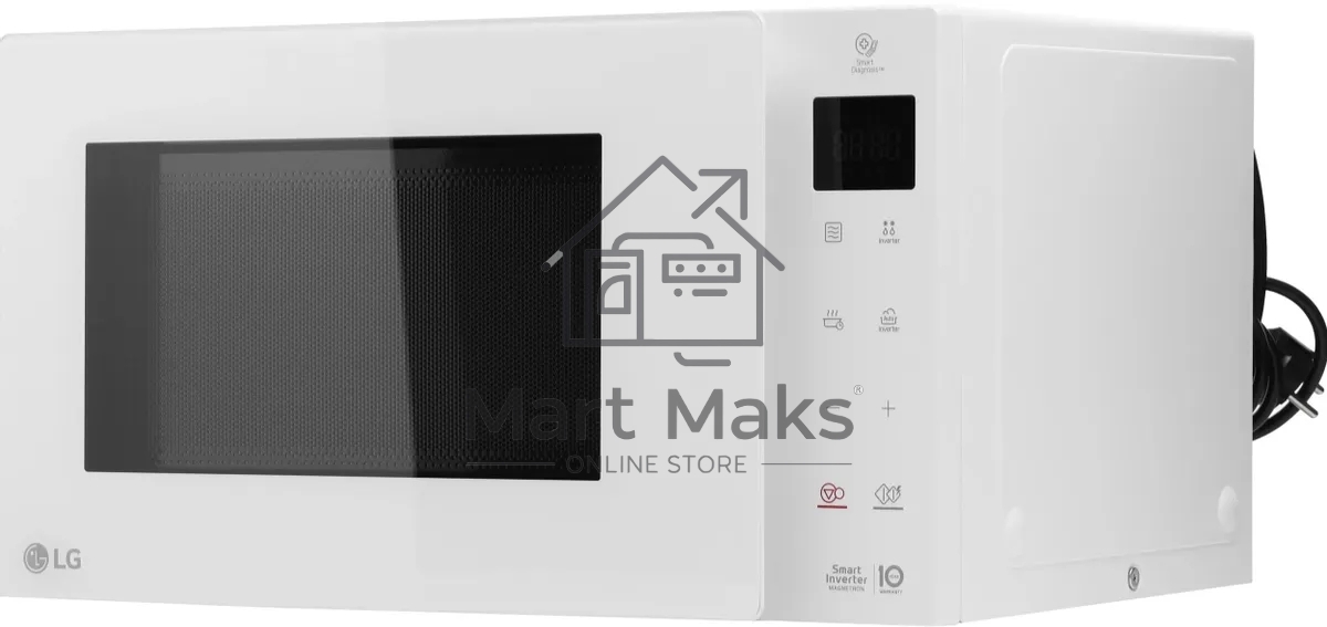 Микроволновая печь LG MW23R35GIH белый, 23 л, 1000 Вт, переключатели - сенсор