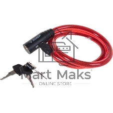 Замок тросовый Зубр Мастер, 3 ключа в комплекте, длина троса 950мм, d 10мм 37263-95