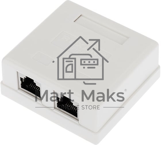 Рoзетка компьютерная внешняя Rexant 2-порта RJ-45 (8P8C), FTP экранированная, категория 6