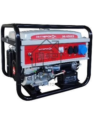 Электрогенератор бензиновый Интерскол ЭБ-6500Э, 5.5 кВт, 90 дБ, 93 кг