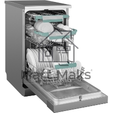 Посудомоечная машина Weissgauff DW 4539 Inverter Touch AutoOpen Inox, серебристый, 44.8 см, 10 компл., сушка конденсационная, 42 дБ, класс A+++