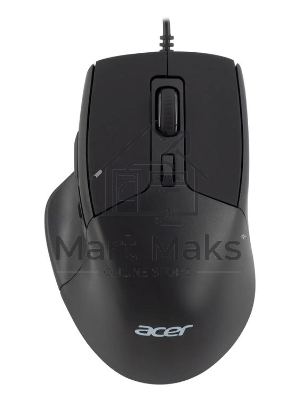 Мышь проводная Acer OMW130 черный, 3600 dpi, USB, кнопки - 6