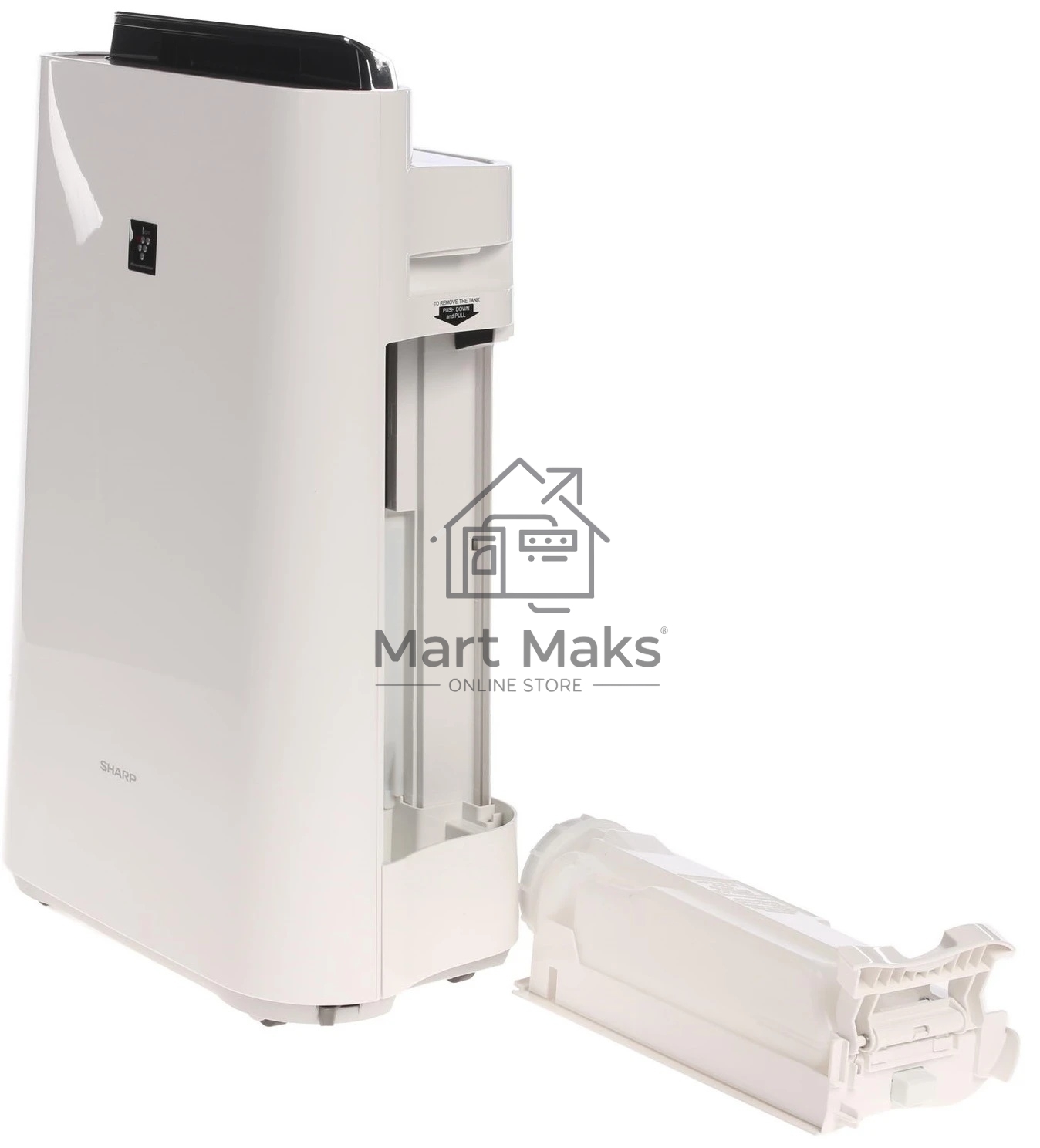 Климатический комплекс Sharp KC-D51RW белый, 38 м², 2.5 л, HEPA-фильтр, ионизация Plasmacluster, гигростат