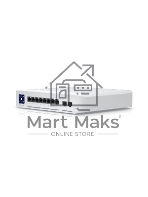 Коммутатор PoE в стойку Ubiquiti UniFi Switch Enterprise 8 PoE USW-Enterprise-8-PoE 8х 2.5G RJ45, 2х 10G SFP+, раздача 120 Вт