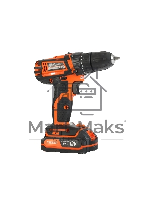 Дрель-шуруповерт аккумуляторная Patriot BR 101ES, Аккумуляторная, 12В
