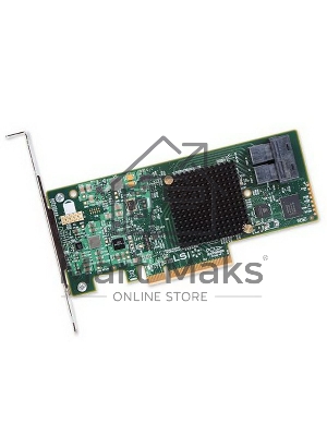 Адаптер HBA Broadcom 9300-8I SGL (LSI00344/H5-25573-00) PCIe 3.0 x8 LP, SAS/SATA 12G HBA, 8port(2*int SFF8643), 3008 IOC, 5 (007080)