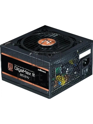 Блок питания Zalman GigaMax III 750W Retail (ZM750-GV3), 750Вт, 80 PLUS Bronze, 120мм, черный