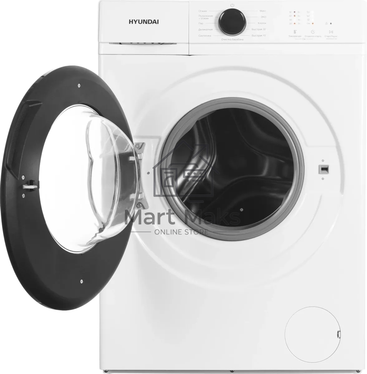 Стиральная машина Hyundai WME7212 белая, загрузка фронтальная 7кг, 1200 об/мин., класс: A