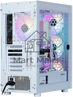 Компьютерный корпус ZALMAN i4 TG, ATX, белый, FRONT MESH, WINDOW, 4x3.5