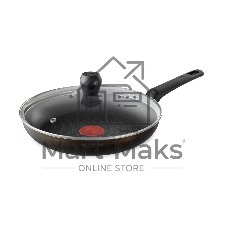 Сковорода Tefal Easy Plus 04237924 круглая 24см ручка несъемная (с крышкой) черный (9100054100)