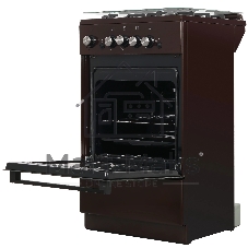 Плита газовая De Luxe 5040.32Г (КР) ЧР 014 коричневый, конфорок 4 шт, духовка 46 л, 50 см x 85 см x 50 см