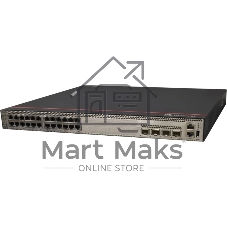 Коммутатор Huawei CloudEngine S5736-S24UM4XC, 24×MultiGE (100M–10G) PoE++ + 4×10G SFP+ + 1 слот расширения, управляемый