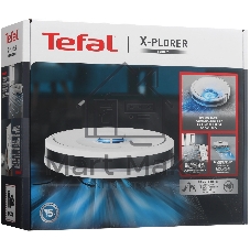 Робот-пылесос Tefal X-PLORER Serie 90 Animal & Allergy RG8777WH белый, 2450 мАч Li-Ion, уборка влажная/сухая, пылесборник контейнер 0.26 л